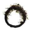 20" Artificial Magnolia Wreath,Spring Wreath for Front Door Decor Wedding Decor view 2