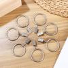 Healifty Metal Curtain Rings with Clips 24pcs Curtain Hangers Clips Drapery Clips with Rings Inner Diameter 32mm for Art Craft Display Garden Courtyards Decoration view 4