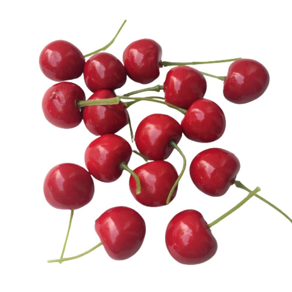 15 PCS Fake Red Cherries Artificial Fruit for Display, Kitchen Decor, Shop Decor, Props