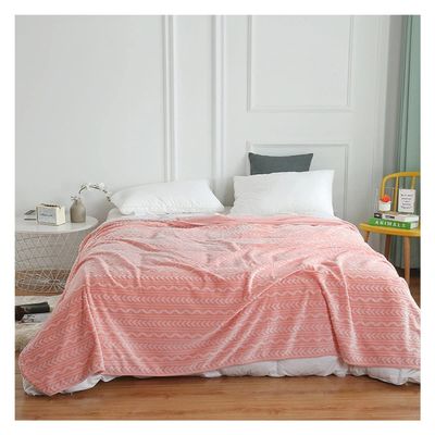 Bannr Blanket Queen Size All Season Blankets for Beds Sofa Soft Warm Throw Blanket Travel Pillows (Color : Coral, Size : 100x120cm)