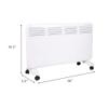 DC DICLASSE 2 in 1 Portable Space Heater, 1500W Energy Efficient Heater with Thermostat, Wall Mounted LED Display Convection Heater for Indoor Use, Office Bedroom view 4