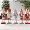 Homoyoyo 5PCS Christmas Nutcracker Ornaments Wood Hanging Nutcrackers Ornament Miniature Nutcracker Figures Glittered King and Soldier Holiday Nutcrackers Xmas Tree Ornament Set () view 4