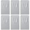 6 Pcs Laundry Hamper 75L Large Collapsible Laundry Baskets Tall Freestanding Waterproof Clothes Hamper Organizer with Easy Carry Handles for Clothes Storage Family Dorm(Gray, White) view 1