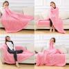 MHUQIA Chunky Knit Blanket Chenille Throw 24x24in, Knitted Throw Blanket for Sofa, Warm Soft Cozy for Sofa Bed Home Decor 100% Hand Made Stylish & Cosy Throw Blanket view 3