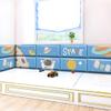 Blue Anti-Collision Leather Wall Sticker, Bedroom Tatami Children's Room 3D Wall Panel Self-Adhesive Wall Mat(1 PCS-3) view 4