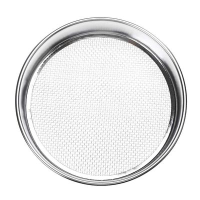 YONGERN 4-300M Round 304 Stainless Steel Flour Sieve Kitchen Food Bean Filter Screen Lab Powder Filter Sieve Strainer Sifter Baking (Color : 4 Mesh 6mm, Size : 30cm Diameter)
