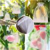 50pcs Fruit Protection Bags 6x9 inch, White Mesh Drawstring Netting Cover Bags for Grapes, Mango, Fruit Trees, Vegetables - Pest Barrier and Fruit Protectors for Garden and Plant Fruit Flower view 2