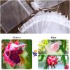 50pcs Fruit Protection Bags 6x9 inch, White Mesh Drawstring Netting Cover Bags for Grapes, Mango, Fruit Trees, Vegetables - Pest Barrier and Fruit Protectors for Garden and Plant Fruit Flower view 4