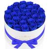 Perfectione Roses 27 Roses in a Box, Mothers Day Rose, Preserved Flowers for Her, Flowers for Delivery Birthday Gifts for Women (Royal Blue) view 1