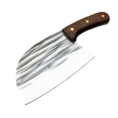 Meat Cleaver, Manual Forging Kitchen Knife, Household Chopping And Cutting Dual-purpose Knife, Chef Multi-purpose Knife, Kitchen Meat Chopper (Color : Red)