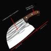 Meat Cleaver, Manual Forging Kitchen Knife, Household Chopping And Cutting Dual-purpose Knife, Chef Multi-purpose Knife, Kitchen Meat Chopper (Color : Red) view 2