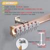 Rose Gold Curtain Track Gliders - 3/6/9/13/16/32/49 ft Long, Bendable Aluminum Alloy Privacy Room Divider Curtain Rod, for Clinics/Camper, Ceiling/Wall Mount ( Color : Wall Mount , Size : 6m/19.6ft ) view 2