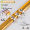 Rose Gold Curtain Track Gliders - 3/6/9/13/16/32/49 ft Long, Bendable Aluminum Alloy Privacy Room Divider Curtain Rod, for Clinics/Camper, Ceiling/Wall Mount ( Color : Wall Mount , Size : 6m/19.6ft ) view 4