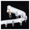 LZMZMQ White Aluminum Alloy Curtain Track System with Hooks, Bendable Curtain Rail Rod - for Balcony/Living Room/Bedroom, Ceiling/Wall Mount (Color : Ceiling Mount, Size : 8m/26.2ft) view 1