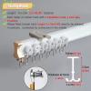 LZMZMQ White Aluminum Alloy Curtain Track System with Hooks, Bendable Curtain Rail Rod - for Balcony/Living Room/Bedroom, Ceiling/Wall Mount (Color : Ceiling Mount, Size : 8m/26.2ft) view 3