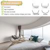LZMZMQ White Aluminum Alloy Curtain Track System with Hooks, Bendable Curtain Rail Rod - for Balcony/Living Room/Bedroom, Ceiling/Wall Mount (Color : Ceiling Mount, Size : 8m/26.2ft) view 4