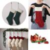 18" Large Size Cable Knit Christmas Stockings,Unique Xmas Stocking Decorations for Family Holiday Season Dcor view 3