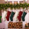 18" Large Size Cable Knit Christmas Stockings,Unique Xmas Stocking Decorations for Family Holiday Season Dcor view 4