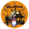 Halloween Haunted House Gnome Wall Clock Halloween Full Moon Wall Clocks Halloween Magical Decor Wall Clocks Battery Operated Round Clock for Bedroom 10inch New Home Housewarming Party Gift view 1