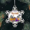 2022 Halloween Ornaments 3 Inch Gnome Pumpkin Snowflake Ornament Farm Truck Welcome Tombstone Fence Banner Night Before Christmas Tree Hanging Ornament Gothic Snowflake Metal Keepsake Gift view 3