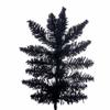 Vickerman 7.5' x 41" Flocked Black Fir Slim Artificial Christmas Tree, Unlit - Lifelike Indoor Seasonal Home Decor - Maintenance Free Faux Christmas or Halloween Home Decor view 2