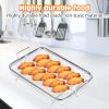 Air Fryer Basket For Oven: 2Pcs Air Fryer Basket, Air Fryer Pan 30 * 22 * 5.5CM Fry Basket Non-Stick Air Fryer Oven Accessories Tray Air Fryer Basket for French Fry Frozen Food view 3