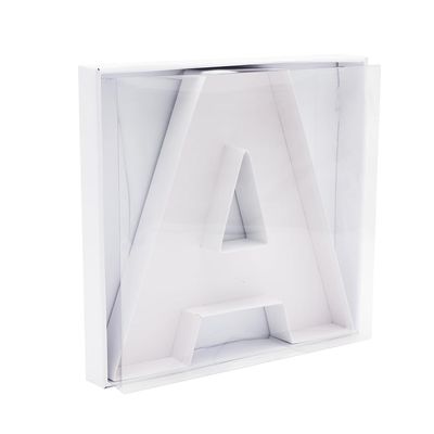 SHENGHE 12" Fillable Cardboard Letter Charcuterie Gift Cupcake Box With Cover Sweets Packaging (A)