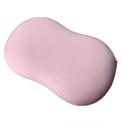 Agatige Memory Foam Pillow, Like Cat Belly Soft Ergonomic Flat Sleep Pillow with Pillow Covers for Men Women Stomach Sleeper(Pink)