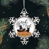 2022 Halloween Ornaments 3 Inch Pumpkin Pet Cat Snowflake Ornament Trick Or Treat Ghost Witch Hat Spider Web Night Before Christmas Tree Hanging Ornament Gothic Snowflake Metal Keepsake Gift view 3