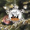 2022 Halloween Ornaments 3 Inch Pumpkin Pet Cat Snowflake Ornament Trick Or Treat Ghost Witch Hat Spider Web Night Before Christmas Tree Hanging Ornament Gothic Snowflake Metal Keepsake Gift view 4