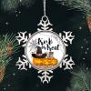 2022 Halloween Ornaments 3 Inch Pumpkin Pet Cat Snowflake Ornament Trick Or Treat Ghost Witch Hat Spider Web Night Before Christmas Tree Hanging Ornament Gothic Snowflake Metal Keepsake Gift view 3