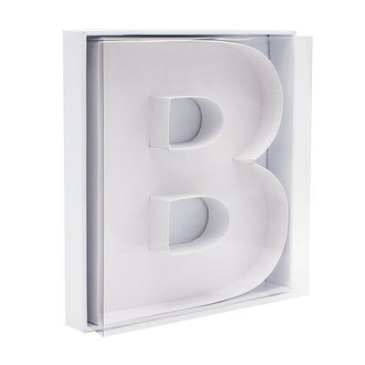 SHENGHE 12" Fillable Cardboard Letter Charcuterie Gift Cupcake Box With Cover Sweets Packaging (B)