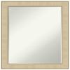 Amanti Art Silver Bathroom Mirror for Over Sink, 28x22 Classic Honey Silver Rectangle Vanity Mirror, Medium Casual Frame, Hangs Horizonally and Vertically, Bathroom Wall Decor, Petite Bevel Edge view 1