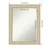 Amanti Art Silver Bathroom Mirror for Over Sink, 28x22 Classic Honey Silver Rectangle Vanity Mirror, Medium Casual Frame, Hangs Horizonally and Vertically, Bathroom Wall Decor, Petite Bevel Edge view 3
