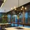 LED Chandeliers, Industrial Style Ball Chandelier, 6 Candle Iron Droplight, Retro Dining Room Droplight, Village Style Droplight,for Bedroom, Living Room, Childrens Room, Office view 1