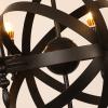 LED Chandeliers, Industrial Style Ball Chandelier, 6 Candle Iron Droplight, Retro Dining Room Droplight, Village Style Droplight,for Bedroom, Living Room, Childrens Room, Office view 3