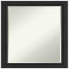 Amanti Art Black Bathroom Mirror for Over Sink, 28x22 Shipwreck Black Narrow Rectangle Vanity Mirror, Medium Country Rustic Frame, Hangs Horizonally and Vertically, Bathroom Wall Decor, Petite Bevel view 1