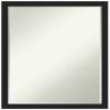 Amanti Art Black Bathroom Mirror for Over Sink, 26x20 Grace Brushed Metallic Black Narrow Rectangle Vanity Mirror, Medium Modern Frame, Hangs Horizonally and Vertically, Bathroom Wall Decor, Petite view 1