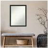 Amanti Art Black Bathroom Mirror for Over Sink, 26x20 Grace Brushed Metallic Black Narrow Rectangle Vanity Mirror, Medium Modern Frame, Hangs Horizonally and Vertically, Bathroom Wall Decor, Petite view 2
