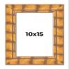 10x15 Frame Bamboo Natural Wood Beige Solid Wood Picture Frame | 2.875 Inch Moulding Width | Picture Frame Complete with UV Acrylic Plexiglass, Foam Board Backing & Hanging Hardware view 1