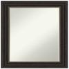 Amanti Art Bronze Bathroom Mirror for Over Sink, 29x23 Accent Bronze Rectangle Vanity Mirror, Medium Traditional Frame, Hangs Horizonally and Vertically, Bathroom Wall Decor, Petite Bevel Edge view 1