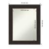Amanti Art Bronze Bathroom Mirror for Over Sink, 29x23 Accent Bronze Rectangle Vanity Mirror, Medium Traditional Frame, Hangs Horizonally and Vertically, Bathroom Wall Decor, Petite Bevel Edge view 3