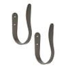 Kenney SK85029 Gallery U-Shaped Steel Curtain Holdbacks for Curtains and Drapes, 2-Pack, Gunmetal view 1