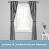 Kenney SK85029 Gallery U-Shaped Steel Curtain Holdbacks for Curtains and Drapes, 2-Pack, Gunmetal view 2