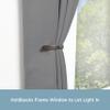 Kenney SK85029 Gallery U-Shaped Steel Curtain Holdbacks for Curtains and Drapes, 2-Pack, Gunmetal view 3