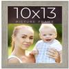 10x13 Frame Grey Real Wood Picture Frame Width 1.5 Inches | Interior Frame Depth 0.5 Inches | Barn Grey Distressed Photo Frame Complete with UV Acrylic, Foam Board Backing & Hanging Hardware view 1