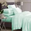 5 Piece Bedding 100% Pure Silk California King Satin Duvet Cover California King (110'' x 98'') Aqua Blue view 1