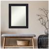 Amanti Art Black Bathroom Mirror for Over Sink, 29x23 Astor Black Rectangle Vanity Mirror, Medium Traditional Frame, Hangs Horizonally and Vertically, Bathroom Wall Decor, Petite Bevel Edge view 2