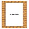 13x36 Frame Bamboo Natural Wood Beige Solid Wood Picture Frame | 2.875 Inch Moulding Width | Picture Frame Complete with UV Acrylic Plexiglass, Foam Board Backing & Hanging Hardware view 1