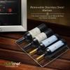 Nutrichef 28 Bottle Wine Fridge Dual Zone Wine Chiller Adjustable Temperature 41F to 64F Ultra Quiet Operation Wine Cooler For Home, & Office Free Standing 33x16x17 IN (Black) view 2
